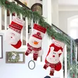 Knitted Christmas Stockings (Santa, Snowman, Elk) - 3