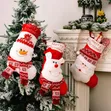 Knitted Christmas Stockings (Santa, Snowman, Elk) - 4