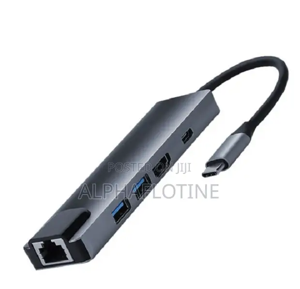Type-C 5-in-1 Gigabit RJ45 Adapter - 1