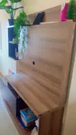 Stand ya TV yenye Droo na Rafu - Kahawia - 2