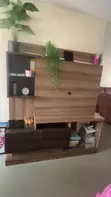 Stand ya TV yenye Droo na Rafu - Kahawia - 3