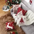 5pc Set Cushion Cover 45x45cm Christmas Decorations - 1
