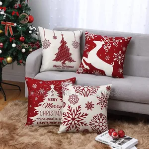5pc Set Cushion Cover 45x45cm Christmas Decorations