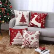 5pc Set Cushion Cover 45x45cm Christmas Decorations - 3
