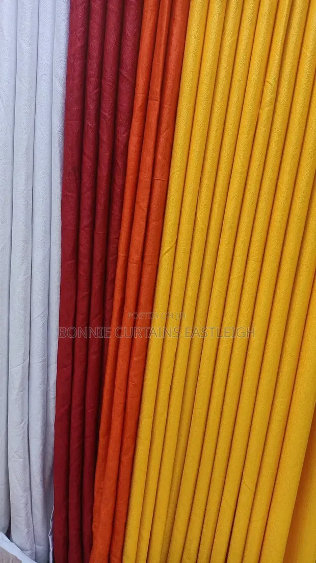 Elegant Orange & Yellow Curtains with Sheers - 1