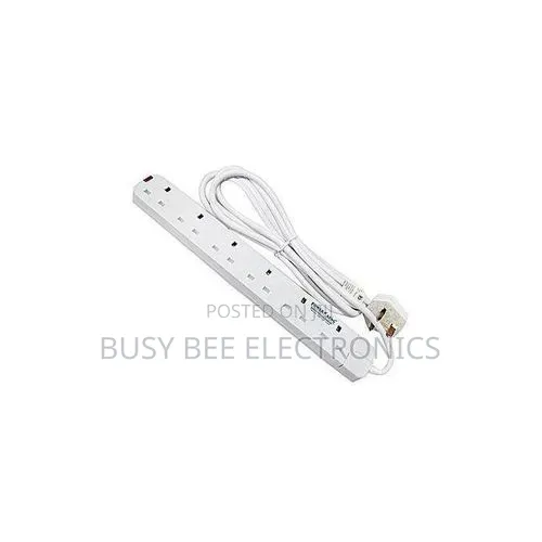 Power King 6-Way Extension Cable - Nyeupe - 1