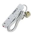 Power King 4-Way Extension Cable PK1004 - Nyeupe - 1