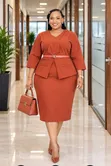 Gauni Rasmi la Straight na Peplum - 2