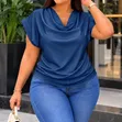 Blouses Nzuri za Mikono Mifupi - 4