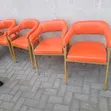 Viti vya Mkahawa vya Rangi ya Chungwa (Seti ya 4) - 5