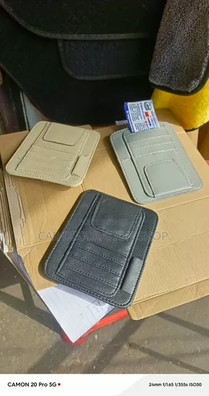 Kipochi cha Ndani cha PU Leather cha Kuweka kwenye Sun Visor