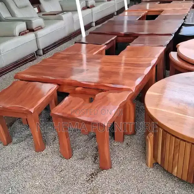 Mahogany Coffee Table Set - 1