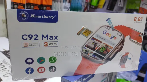 SmartBarry C92 Max Android Smartwatch with SIM - 1