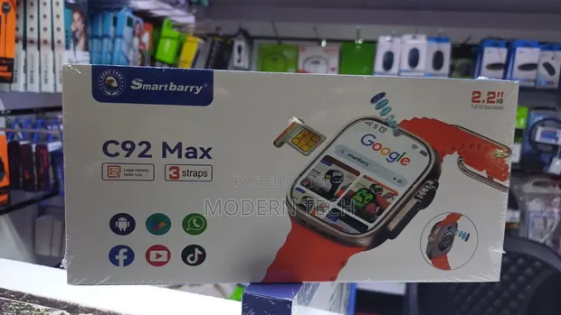 SmartBerry C92 Max 4G Android Smartwatch with SIM - 1