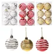 6pcs Colorful 3D Christmas Balls - Xmas Pendant Decoration - 1