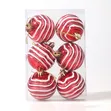 6pcs Colorful 3D Christmas Balls - Xmas Pendant Decoration - 5
