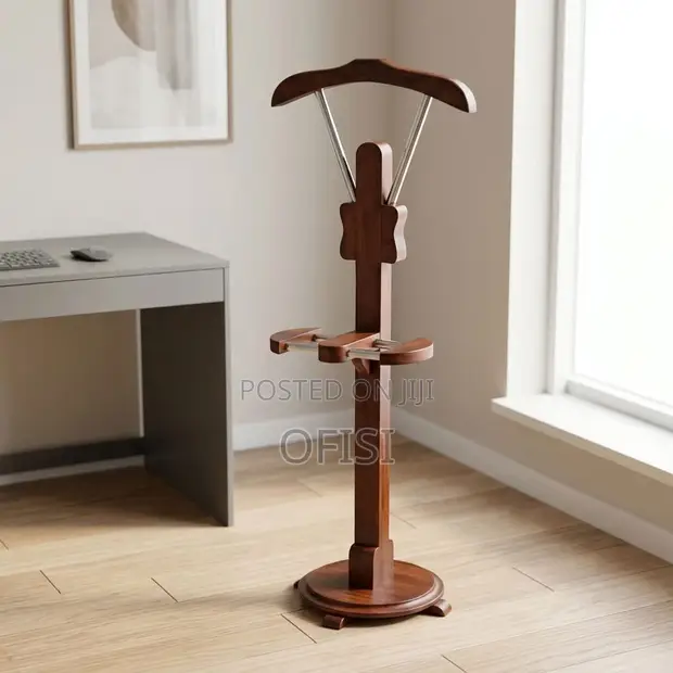 Executive Mahogany Coat Rack - 1