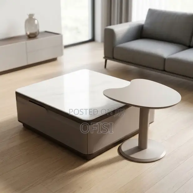 Marble Top Coffee Table - Living Room - 1