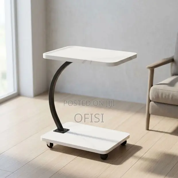 C-Shaped Living Room Side Table - 1