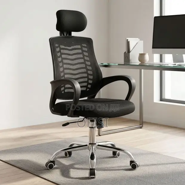 Ergonomic Office Chair with Headrest - 1