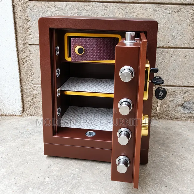 Premium Heavy-Duty Security Safe - Brown - 1