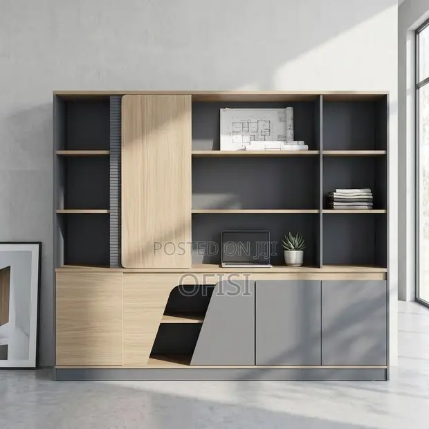 Modern Office Display Wall Unit Storage Cabinet - 1