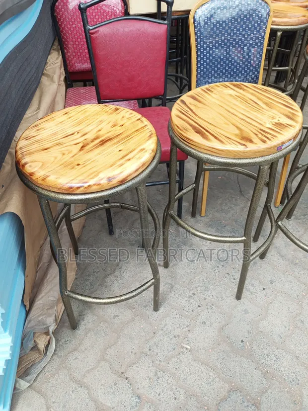 Mahogany Wood Stool - 1