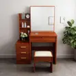 Brown Bedroom Vanity with Lights - 2