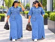 Quality Denim Maxi Dress - 1