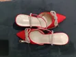 Victoria Kitted Heels - Nyekundu - 1
