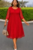 Casual Dress with Rays Cover-Up - 2