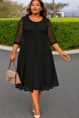 Casual Dress with Rays Cover-Up - 3