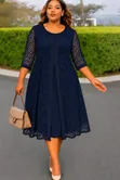 Casual Dress with Rays Cover-Up - 4
