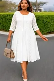 Casual Dress with Rays Cover-Up - 5