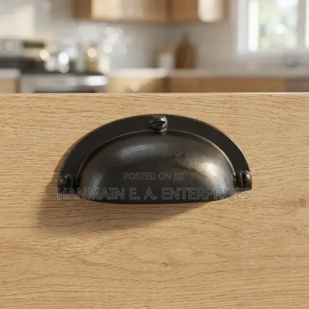 Brass Half Moon Drawer Handle - 1