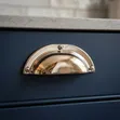 Brass Half Moon Drawer Handle - 3