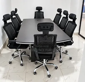 Modern Boardroom Meeting Table - Nyeupe