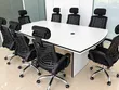 Modern Boardroom Meeting Table - White - 2