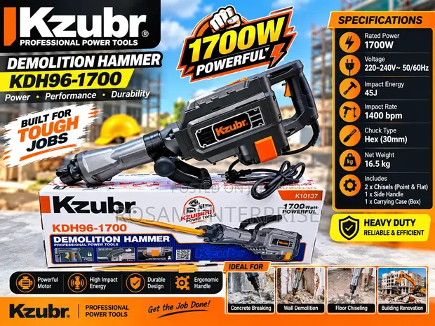 Kzubr Demolisher 1700W Jack Hammer - 1