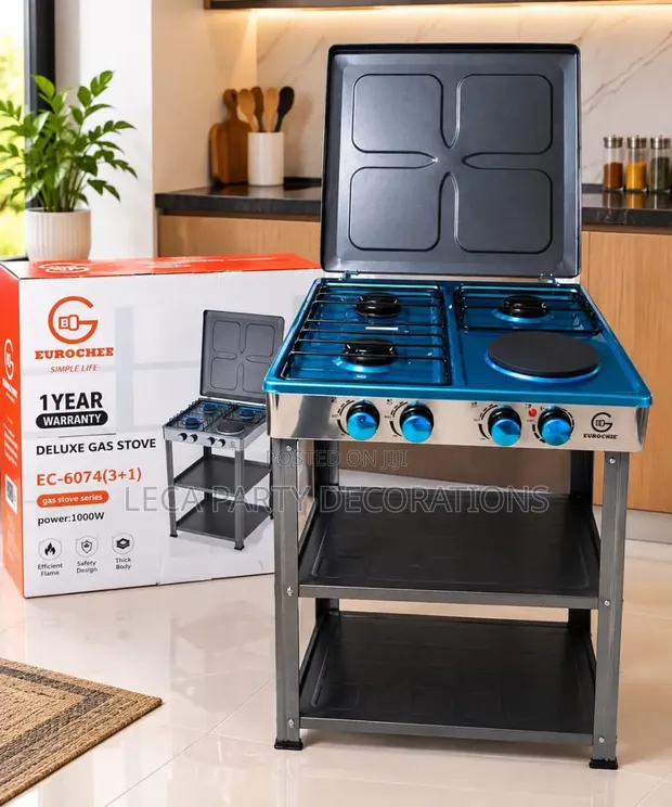 Eurochef Deluxe Gas Stove EC-6073 2+1 Hybrid - 1
