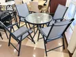 Outdoor Dining Set | Glass Table & Foldable Chairs - 2