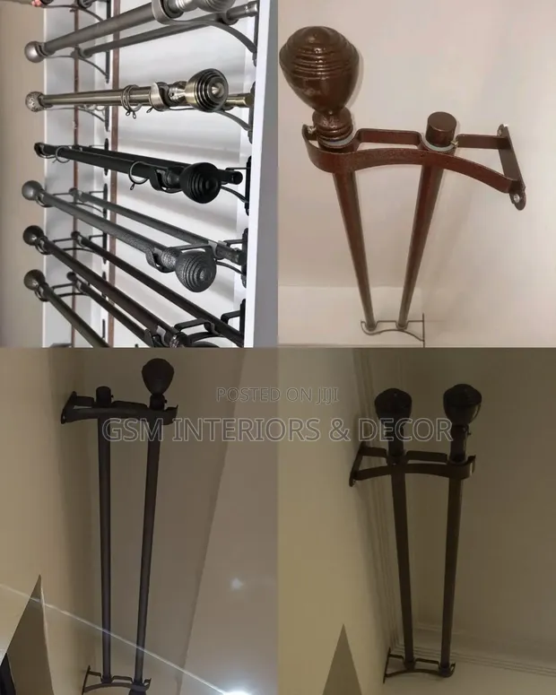 Strong Jua Kali Curtain Rods for Heavy Curtains - 1