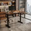L-Shaped Electric Height Adjustable Desk - Executive Workstation - 3