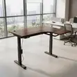 L-Shaped Electric Height Adjustable Desk - Executive Workstation - 5