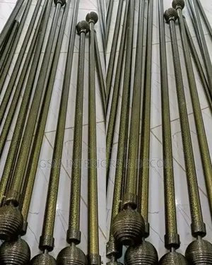 Durable Jua Kali Curtain Rods in Rose Gold & Other Shades