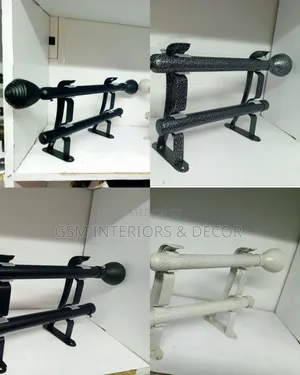 Jua Kali Powder Coated Curtain Rods & Rails