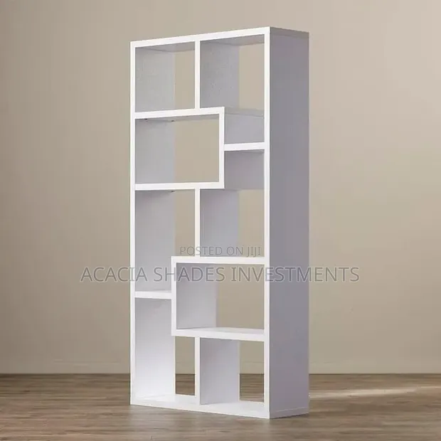 SK White Hanging Shelves - 6ft Height - 1
