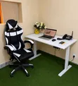 Adjustable Electric Standing Desk & Gaming Chair Set - 1