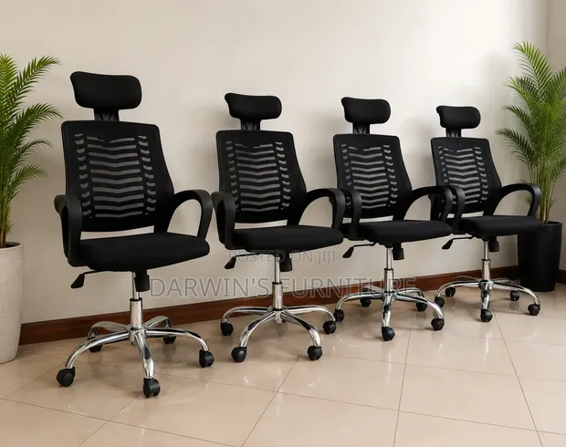 Boss Office Products Mesh Office Chair with Headrest - 1