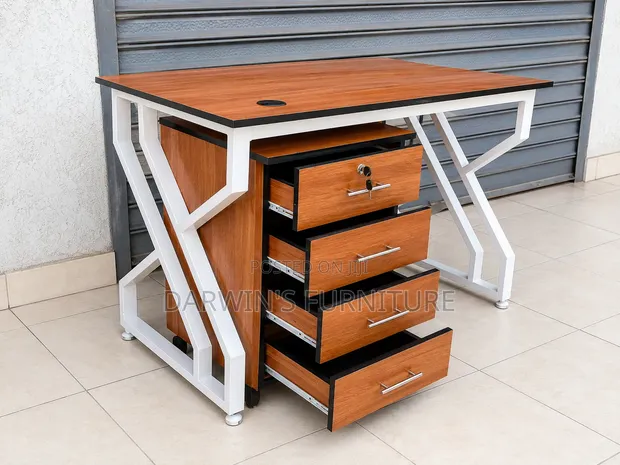 Boss Office Products Mobile Pedestal with Table - 1